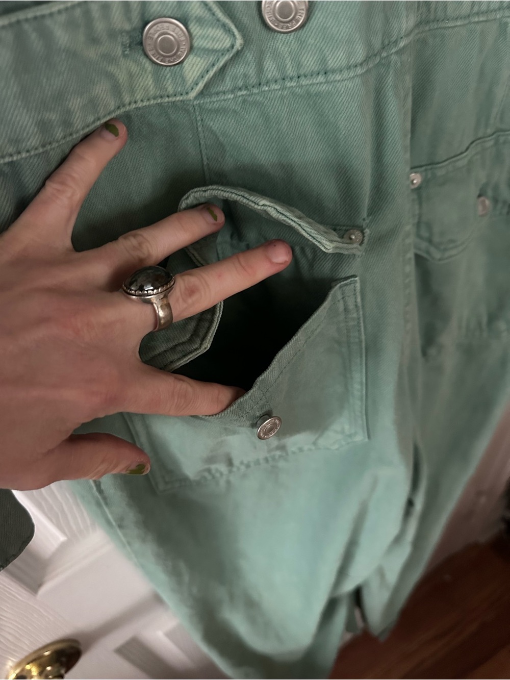 We The Free Green Utility Jumpsuit - Picture 5 of 10